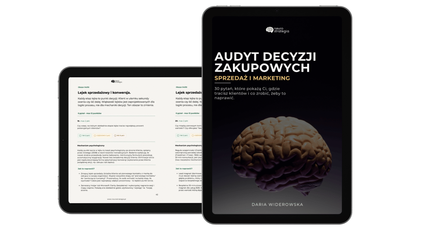 Audyt decyzji zakupowych w sprzedaży i marketingu